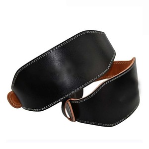 Professional Leather 13mm Thick Non-Slip Unisex Weightlifting <b>Belt</b> with Buckle for Sports Training - Product Image 1