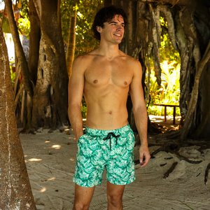 Pantalones Cortos Ligeros Tejidos para Hombre, 160 g/m², Transpirables, Cómodos, Informales, para Verano - Product Image 3