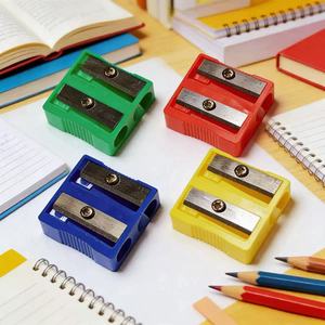 Paquete de 24 Sacapuntas Manuales de Doble Orificio: Sacapuntas Compactos de Colores Variados para la Escuela, Oficina y Niños - Product Image 6