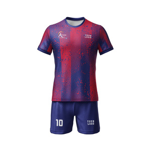 Tenue de football pour jeunes et adultes, ensemble maillot et short en polyester interlock respirant, fabricant OEM en gros - Product Image 1