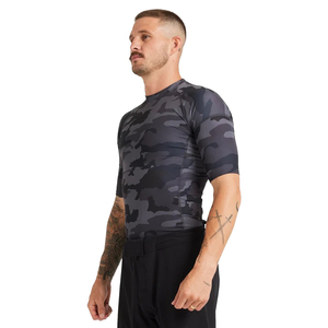 Men's Camouflage Compression <b>Shirt</b> Short Sleeve Quick Dry Slim Fit Sporty O-Neck Knitted <b>Polyester</b> <b>T</b>-<b>Shirt</b> - Product Image 4