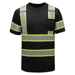 เสื้อยืดสะท้อนแสงแบบมีกระเป๋าเสื้อ  สำหรับงานกลางแจ้ง  แบบปรับแต่งได้ - Product Image 1