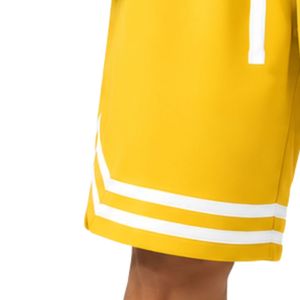 Custom Yellow and <b>White</b> <b>Mens</b> Basketball <b>Shorts</b> Custom Logo Athletic Training Gym Sports Mesh Breathable Quick Dry Casual <b>Shorts</b> - Product Image 3