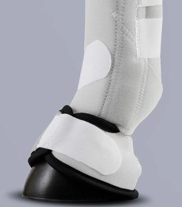 Bottes de protection respirantes en caoutchouc éponge blanc pour les tendons des chevaux, pour usage extérieur - Product Image 4
