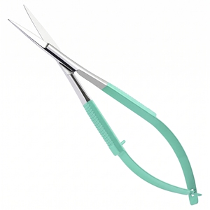 Ciseaux à ressort en acier inoxydable pour ongles, micro-ciseaux à œil ouvert en acier inoxydable pour usage en salon, vente en gros - Product Image 1