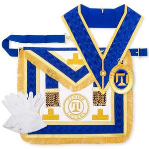 London Grand Rank Officer Lambskin Provincial Senior Masonic Apron Set Full Dress Pack-Embroidery Crafts <b>Needlework</b> - Product Image 2