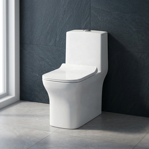 Inodoro de Cerámica de Una Pieza con Doble Descarga, Diseño Moderno para Baño y Uso Exterior, Precio Económico para el Mercado Saudí - Product Image 2