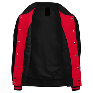 Men's High Quality Letterman Varsity <b>Jacket</b> Wool Body Corduroy Streetwear <b>Smart</b> Stylish Leather Sleeves Front Logo for Winter - Product Image 3