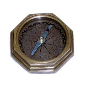 Boussole à vendre nouveau Portable voyage randonnée en plein air classique en laiton boussole lumineuse Camping montre de poche Style Design Antique - Product Image 4
