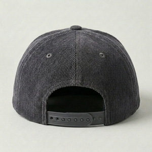 Casquette Snapback en Corduroy à 6 Panneaux Personnalisée avec Broderie, Qualité Streetwear, OEM, Marque Privée - Product Image 6
