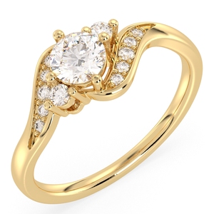 แหวนเงินแท้ 925 ประดับมอสซาไนต์ GRA Certified ชุบทอง 14K สำหรับผู้หญิง ราคาขายส่ง REYES เหมาะสำหรับใส่ทุกวัน เครื่องประดับคุณภาพสูง - Product Image 2