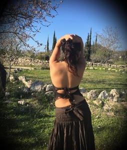 Top Negro de Encaje con Espalda Descubierta, Ajustable, Estilo Hada, Ropa de Festival, Estilo Bohemio Elegante para el Verano y Fiestas - Product Image 4