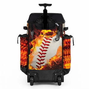 Bolsa de béisbol al por mayor con compartimento para casco, fundas para bates, almacenamiento para zapatos y correas acolchadas para jugadores. - Product Image 2