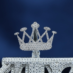 Hip Hop Jewelry Iced Out Moissanite Crown King Bail 925 Sterling Silver Gold Plated Letter Pendant for Men's - Product Image 4