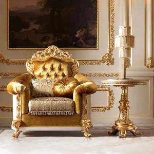 Sofá Seccional de Madera Sólida de Lujo, Estilo Tradicional Real, Diseño Mandarín Oriental para Sala de Estar Elegante, Indonesia - Product Image 5