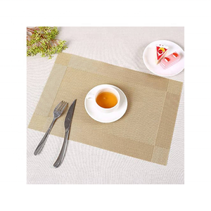 Outdoor 100% Cotton Embroidered Jacquard 14x20 160 GSM Biodegradable Handmade In India Custom Branding <b>Table</b> Mats Bulk Ready - Product Image 1