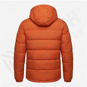 Chaqueta acolchada de calidad superior personalizada High Street Style Diseño original Cierre de cremallera Liso teñido para la moda de invierno para hombres - Product Image 3