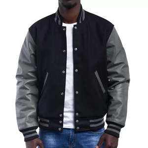 Winter Men's Varsity Jacket Full Sleeves High Quality Wholesale Best Design New Arrival Canvas Front Waterproof Windproof - Product Image 6