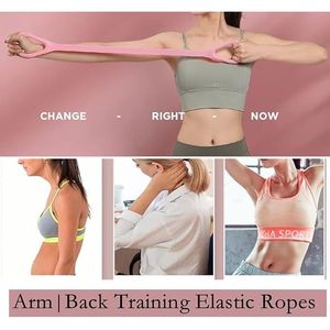 Professional Exercise Bands Long Natural Latex Elastic Bands for Strength Training <b>Physical</b> Training Equipment Accessories - Product Image 4