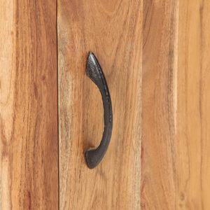 Comodino Piccolo in Legno Massello di Acacia Naturale - Product Image 6