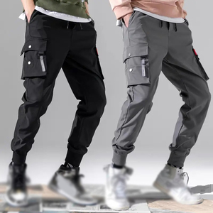 2026 <b>summer</b> New Multi-pocket Cargo <b>Pants</b> Custom Elastic Plus Size Men's <b>Pants</b> & Trousers cargo trousers - Product Image 3