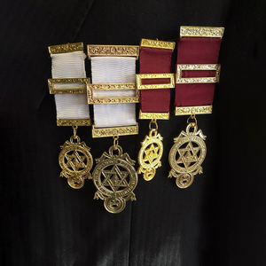 Joyería de Pecho Masónica de Primera Calidad, Hecha a Medida, para Compañeros del Capítulo del Arco Real, Insignia Masónica - Product Image 6