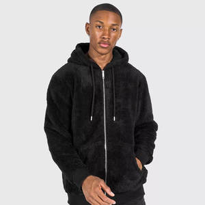 Sudadera con Capucha Personalizada con Logotipo, Deportiva, de Moda, de Alta Calidad, con Patrón Sólido, Lisa, Extra Grande, para Hombre, Tallas Grandes, Mezcla de Algodón - Product Image 2