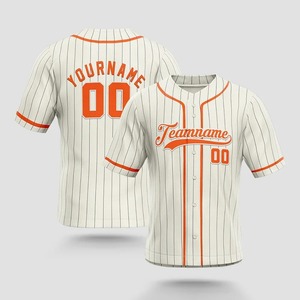 Maillot de baseball 100% polyester en taille adulte, maillot personnalisé, couleur unie, uniforme d'équipe de baseball, prix raisonnable - Product Image 4