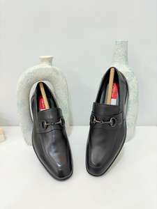 Chaussures Oxford en cuir véritable imprimé pour homme, imperméables, à lacets, pour le bureau et la carrière - Antidérapantes, légères, séchage rapide - Product Image 2