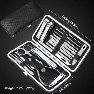 Ensemble de soins des ongles professionnel en acier de qualité supérieure, 16 pièces, kit de manucure DIY de haute qualité, coupe-ongles, outils de podologie, outils de beauté - Product Image 2