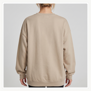 Sudadera CYS de Cuello Redondo para Hombre, Primavera, 100% Algodón, Felpa, Corte Holgado, Diseño con Letras, Ecológica - Product Image 6