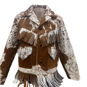Fringe Biker Leather <b>Jacket</b> <b>Men</b> Western Cowboy <b>Suede</b> Tassel Motorcycle Coat Fashion Outerwear Custom Wholesale Wholesale - Product Image 3