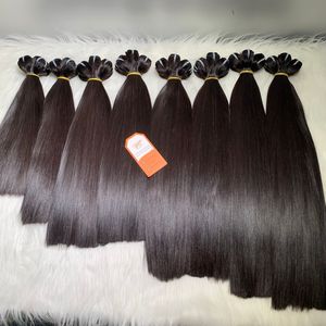 Precio al por mayor Todas las longitudes Hueso negro Recto Extensiones de cabello humano vietnamita Cutícula completa alineada - Product Image 2