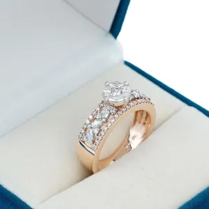 Direct Factory Supplier Diamond <b>Ring</b> for Engagement Wedding Anniversary Daily Wear <b>Fine</b> Jewelry Gift for Reasonable Price - Product Image 2