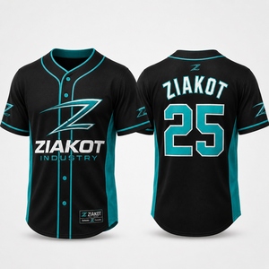 เสื้อเบสบอลลายทางแขนสั้นของผู้ชายเสื้อเบสบอลแท้ระบายอากาศขนาด L - Product Image 2