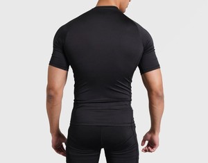 Ropa Deportiva de Compresión para Gimnasio, Personalizada al por Mayor, para Hombres, Ropa de Fitness Muscular, Top Deportivo de Poliéster Tejido - Product Image 3