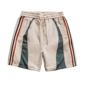 Fabricant Shorts lourds 100% coton à blocs de couleurs pour hommes Shorts de sport de gymnastique de jogging Shorts personnalisés surdimensionnés - Product Image 1