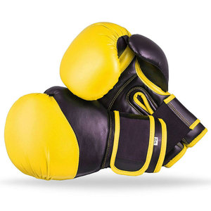Gants de boxe en cuir blanc, noir et rouge personnalisables avec fermeture Velcro pour l'entraînement des adultes - Product Image 6