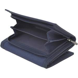 Cartera delgada triple corta informal para hombre 2025 hecha a mano con 7 ranuras para tarjetas de crédito y forro de PU para almacenamiento de efectivo - Product Image 3