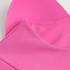 Sujetador deportivo sin espalda y sin costuras de nailon y elastano transpirable ligero personalizado al por mayor para mujer adulta, talla grande, precio razonable - Product Image 6