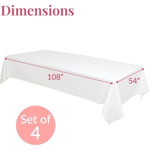 Confezione da 4 Copritavolo in Plastica Usa e Getta Facili da Usare ed Ecologici - Product Image 2