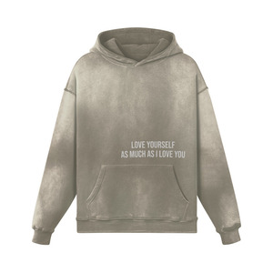 Streetwear Vintage <b>Sun</b> Faded Windproof Eco-Friendly Men's Hoodies 450 Gsm Plus Size Winter Digital Printing <b>Sun</b> Fade Hoodie - Product Image 3