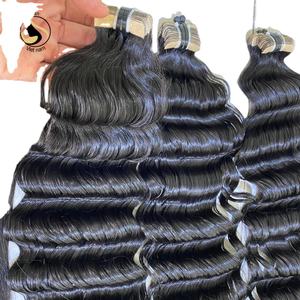 Extensions de cheveux 100 humains Remy, cheveux vierges de qualité supérieure, Double bande dessinée, en grande quantité - Product Image 1