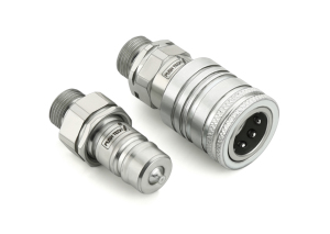 Coupleur hydraulique mâle à déconnexion rapide Push-Pull, connecteur de transfert de fluides robuste pour systèmes industriels - Product Image 2