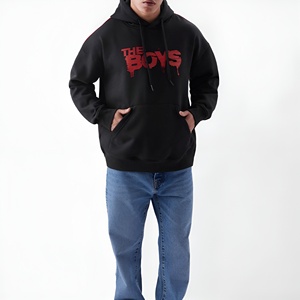 Sweat à capuche en coton surdimensionné personnalisé de haute qualité avec logo, en polaire d'hiver, respirant, pour homme, à prix abordable - Product Image 4