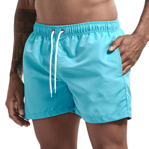 Pantalones Cortos Deportivos Casuales para Hombre, Transpirables, Ligeros, 100% Poliéster, Cintura Media, Cierre con Cordón, Secado Rápido, para Gimnasio y Running - Product Image 2