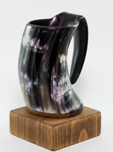 Mug en corne de buffle fait main de luxe, matériau naturel, design rustique unique, finition lisse, cadeau traditionnel parfait - Product Image 2