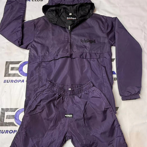 Top Trendy Summer Nylon Screen Printed Windbreaker <b>Short</b> <b>Set</b> Zip up Long Sleeve High Street Men <b>Shorts</b> <b>Set</b> - Product Image 1
