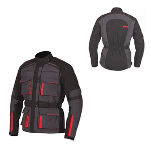 เสื้อแจ็คเก็ตมอเตอร์ไซค์ดีไซน์ยอดเยี่ยม Cordura 600/1000-D ผ้าทอสำหรับขี่มอเตอร์ไซค์ แข่งรถ ระบายอากาศ กันลม กันน้ำ - Product Image 1