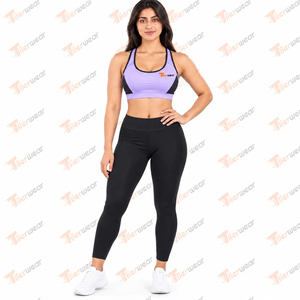 Sujetador deportivo de alto soporte para mujer, ideal para yoga y fitness, transpirable, conjunto de sujetador deportivo para gimnasio, venta al por mayor. - Product Image 2